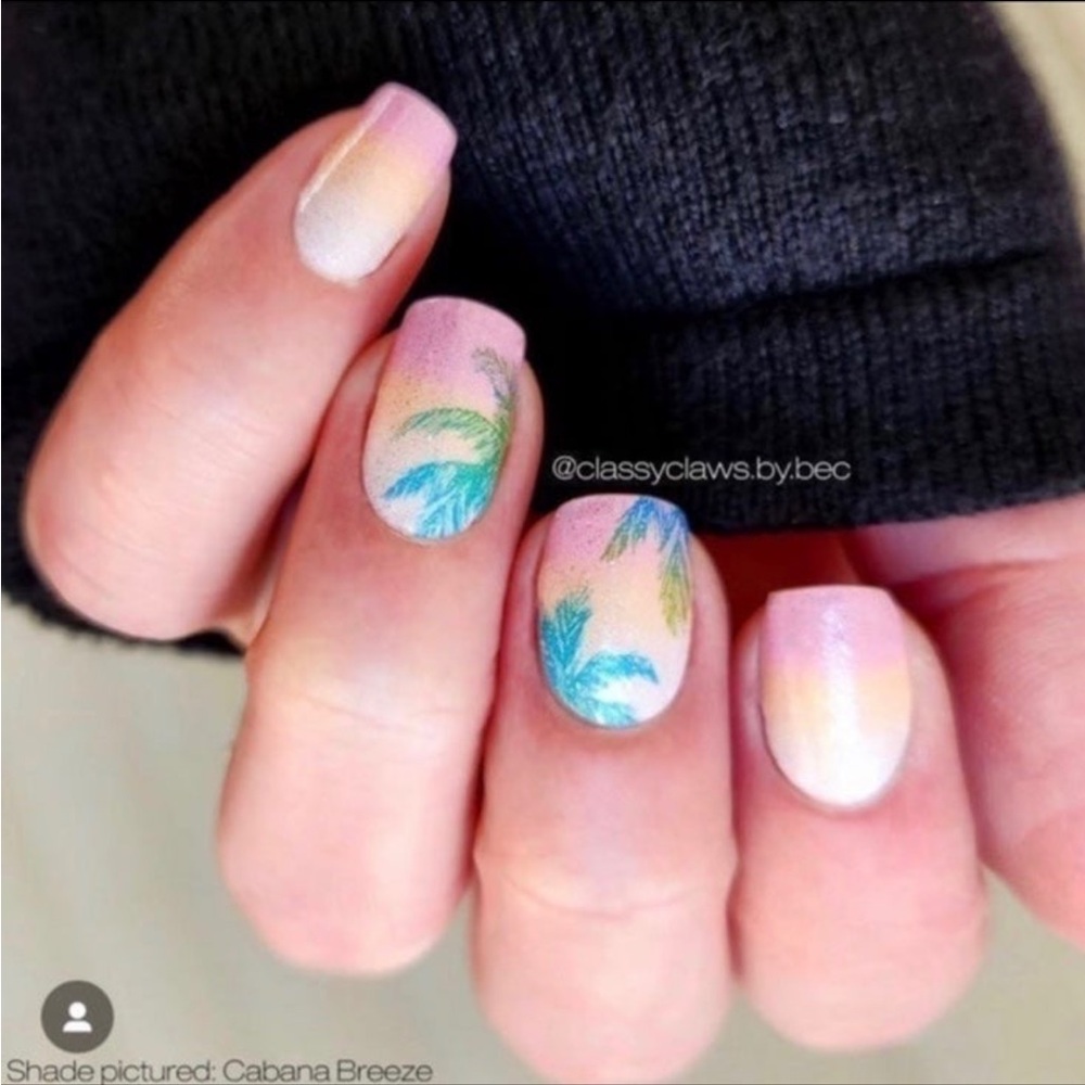 *Retired* Color Street: Cabana Breeze | Beach Tropical Palm Tree Orange Pink - Picture 5 of 11